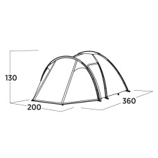 Намет тримісний Easy Camp Lomsdal 3 (120479), код: 931550-SVA