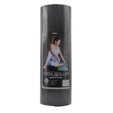 Масажний ролик (роллер) гладкий PowerPlay Fitness Roller 300x150 мм, чорний-зелений, код: PP_4021_BL/Green_(30x15)