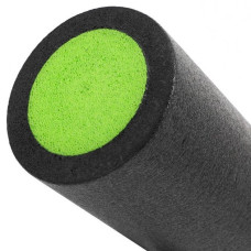 Масажний ролик (роллер) гладкий PowerPlay Fitness Roller 300x150 мм, чорний-зелений, код: PP_4021_BL/Green_(30x15)