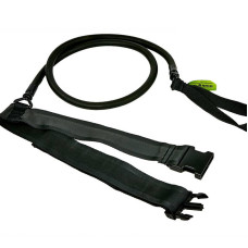 Пояс з еластичним тросом MadWave Short Belt 1,15 м, 9,1-20,4кг, чорний, код: M077104_BK