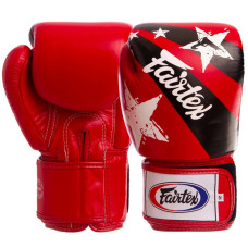 Рукавички боксерські Fairtex Nation Print шкіряні 16 унцій, чорний, код: BGV1N_16BK