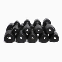 Гантелі з уретановим покриттям Generation Fitness FF51D6C-6kg 2х6 кг, чорний, код: 523019-AX