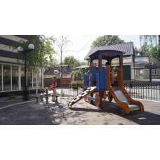 Паровозик з гіркою Щастя InterAtletika 3555х2232х2111 мм, код: TE512-SM