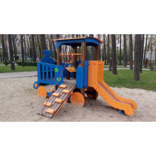 Паровозик з гіркою Щастя InterAtletika 3555х2232х2111 мм, код: TE512-SM