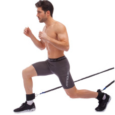 Повідець-амортизатор для швидкісних тренувань BioGym Leg Press Exerciser чорний-сірий, код: FI-3011-S52