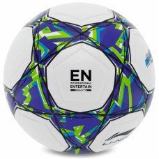 М'яч футбольний LI-Ning №5, білий-синій, код: LFQK695-1-S52