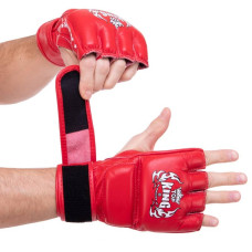Рукавички для змішаних єдиноборств MMA Top King Super шкіряні L, білий, код: TKGGS_LW