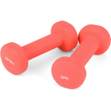Гантелі для фітнесу неопренові Gymtek Queenfit 2х0,5кг рожевий, код: 5907766665465
