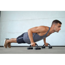 Опори для віджимань скошені PowerPlay Push Up Bars пластикові, код: PP_4316