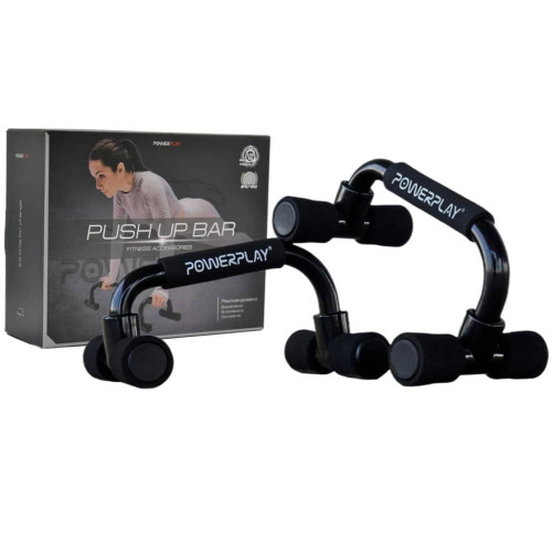 Опори для віджимань скошені PowerPlay Push Up Bars пластикові, код: PP_4316