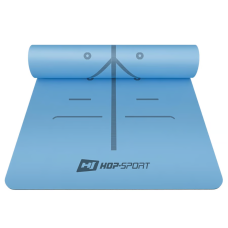 Йога-мат Hop-Sport PU 0,5см 183 x 68см HS-P005GM темно-синій, код: 5902308230231