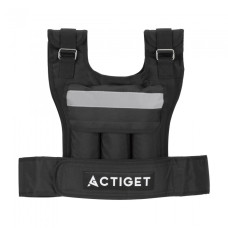 Жилет-обважнювач для тренувань Actiget 20 кг зі змінною вагою Black, код: ACT0124