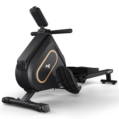 Гребний тренажер Hop-Sport HS-085R Bazel магнітний чорно-золотистий, код: 5902308240391