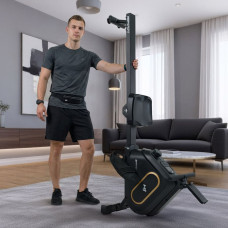 Гребний тренажер Hop-Sport HS-085R Bazel магнітний чорно-золотистий, код: 5902308240391
