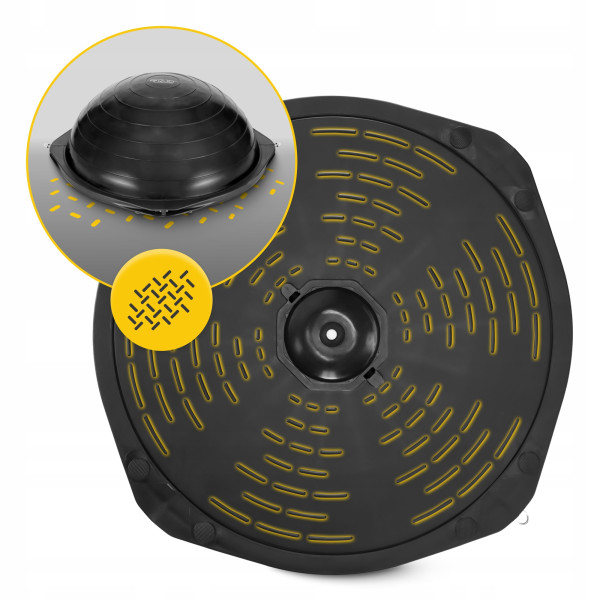 Балансувальна платформа 4Fizjo Bosu Ball 60 см, чорний, код: P-5905973402446