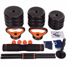 Гантелі розбірні пластикові BioGym 2х12,5кг, код: SC-80016-25-S52