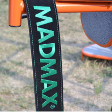Пояс шкіряний для важкої атлетики MadMax Suede Single Prong XXL, чорний-сірий, код: MFB-301_XXL