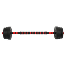 Гантелі трансформер перетворюються на штангу BioGym 3в1 20кг, чорний-червоний, код: TA-9455-20