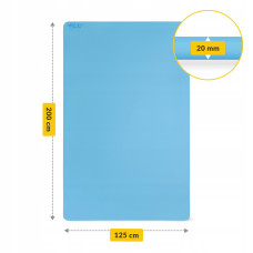 Килимок для йоги та фітнесу 4Fizjo TPE Gigant 2000x1250x20 мм, блакитний, код: P-5907739318985