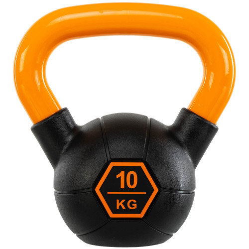 Гиря тренувальна цільна гумова LiveUp Urethane Competition Kettlebell 10кг, -помаранчевий, код: UAZE5336-10