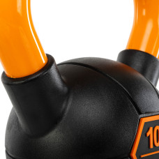 Гиря тренувальна цільна гумова LiveUp Urethane Competition Kettlebell 10кг, -помаранчевий, код: UAZE5336-10