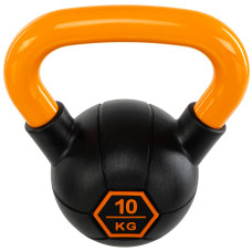 Гиря тренувальна цільна гумова LiveUp Urethane Competition Kettlebell 10кг, -помаранчевий, код: UAZE5336-10