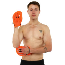 Лопатки для плавання FitGo S помаранчевий, код: PL-6392_SOR