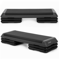 Степ-платформа 3-ступінчаста Actiget Pro 108 х 28.5 х 10-19.5 см ACT0121 Black/Grey, код: ACT0121
