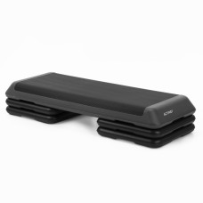 Степ-платформа 3-ступінчаста Actiget Pro 108 х 28.5 х 10-19.5 см ACT0121 Black/Grey, код: ACT0121