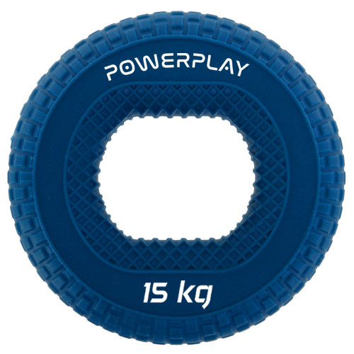 Еспандер кистьовий силіконовий PowerPlay Hand Grip Light 15 кг, синій, код: PP_4333_Blue_15kg