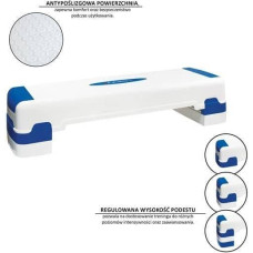 Степ-платформа HMS Step AS005, біло-блакитна, код: 5907695522112-IN