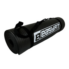 Килимок для фітнесу та йоги EasyFit NBR 1800х600х10 мм, чорний, код: EF-1919-BK-EF