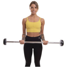 Штанга фіксована пряма обрезиненная Zelart Rubber Coated Barbell 5 кг, код: TA-2685-5-S52