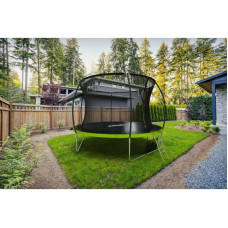 Батут Zipro Jump Pro 10FT (3120 мм) із зовнішньою сіткою, чорний-салатовий, код: 5902659840721-IN