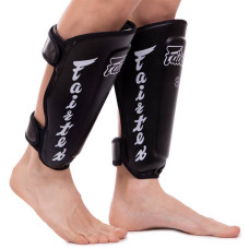 Захист для гомілки та стопи Fairtex L Муай Тай, ММА, Кікбоксинг чорний, код: SP7_L-S52