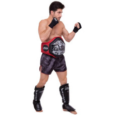 Захист для гомілки та стопи Fairtex L Муай Тай, ММА, Кікбоксинг чорний, код: SP7_L-S52