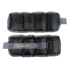 Обтяжувачі для ніг та рук EasyFit 2х0,75 кг, чорний, код: EF-AWTS-075-EF
