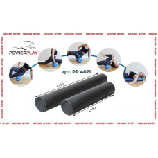 Ролик для йоги і пілатесу PowerPlay 600х150 мм чорний, код: PP_4021_60*15_Black