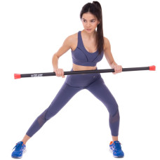 Бодібар Body Bar Zelart 2 кг, чорний-червоний, код: FI-1251-2