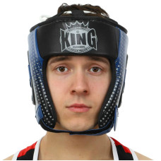 Шолом боксерський в мексиканському стилі PVC Top King L, синій, код: TPK012_LBL