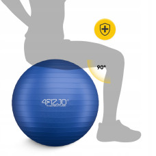 М"яч для фітнесу (фітбол) 4Fizjo 75 см Anti-Burst Blue, код: P-5907739316363