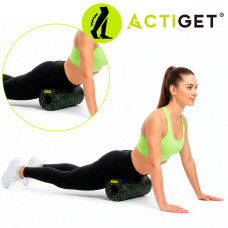 Масажний ролик Actiget EPP 29.5 x 15 см (валик, роллер) Black/Green, код: ACT0094