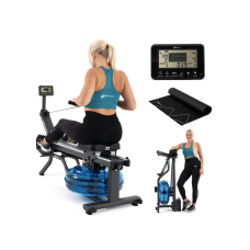 Гребний тренажер Hop-Sport HS-160WR Hydro з водним опором + мат, код: 5902308228832