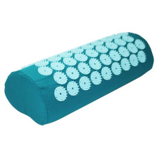 Килимок акупунктурний з валиком SportVida Аплікатор Кузнєцова 660x400 мм Turquoise/Turquoise, код: SV-HK0283