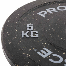 Бамперні диски із структурної гуми Record Bumper Plates 51мм, 5кг, чорний-сірий, код: TA-4782-5