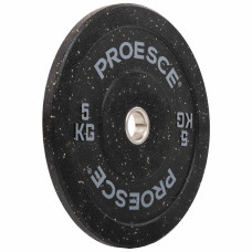 Бамперні диски із структурної гуми Record Bumper Plates 51мм, 5кг, чорний-сірий, код: TA-4782-5