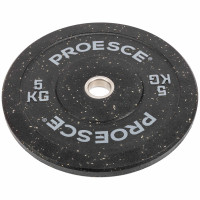 Бамперні диски із структурної гуми Record Bumper Plates 51мм, 5кг, чорний-сірий, код: TA-4782-5