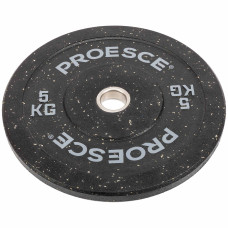 Бамперні диски із структурної гуми Record Bumper Plates 51мм, 5кг, чорний-сірий, код: TA-4782-5