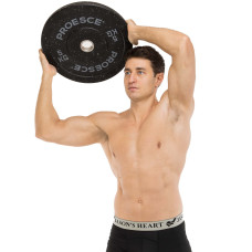 Бамперні диски із структурної гуми Record Bumper Plates 51мм, 5кг, чорний-сірий, код: TA-4782-5