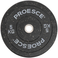 Бамперні диски із структурної гуми Record Bumper Plates 51мм, 5кг, чорний-сірий, код: TA-4782-5